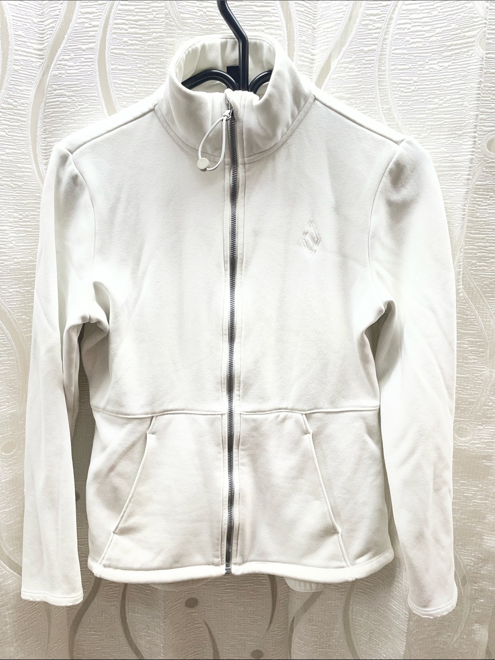 Skechers Women's White Full-Zip Utility Fleece Jacket